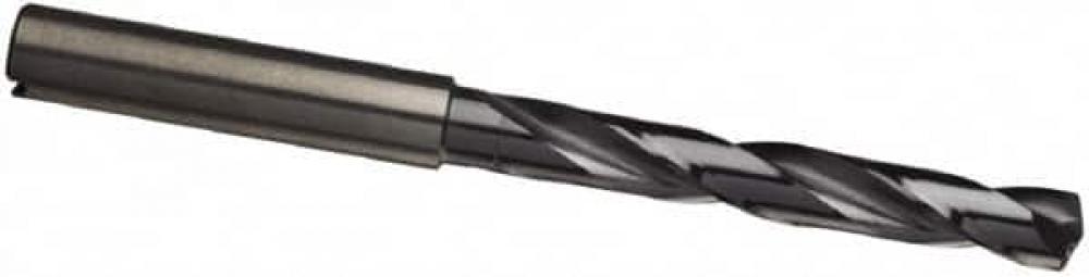 Carbide, RT 100 VA, 5xD, self-centering 140Â° VA point, reinforced straight shank, RH heli