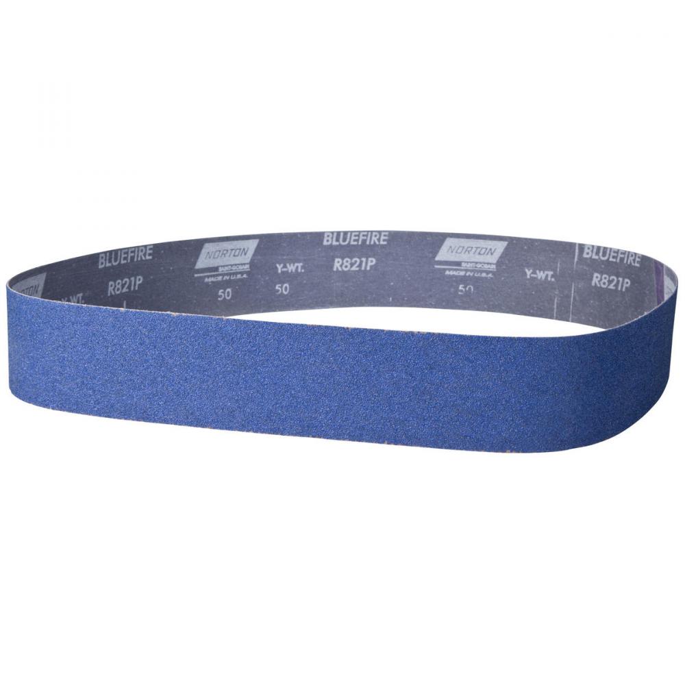 2 x 48 In. BlueFire Cloth Narrow Benchstand Belt 80 Grit R821P ZA