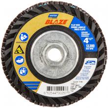 Saint-Gobain Abrasives Inc. 66254400257 - 4-1/2 x 5/8 - 11 In. Blaze Plastic Flat Flap Disc T27 40 Grit R980P CA