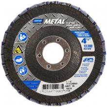 Saint-Gobain Abrasives Inc. 66254419963 - 4-1/2 x 7/8 In. Metal Fiberglass Conical Flap Disc T29 P36 Grit R828 ZA