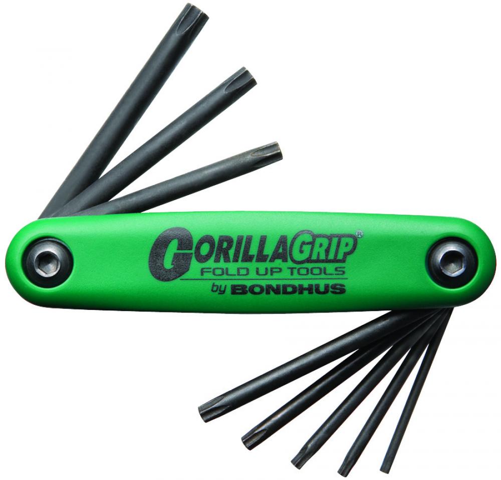 Set 8 Torx(R) Tip GorillaGrip Fold-up Tools T6 - T25