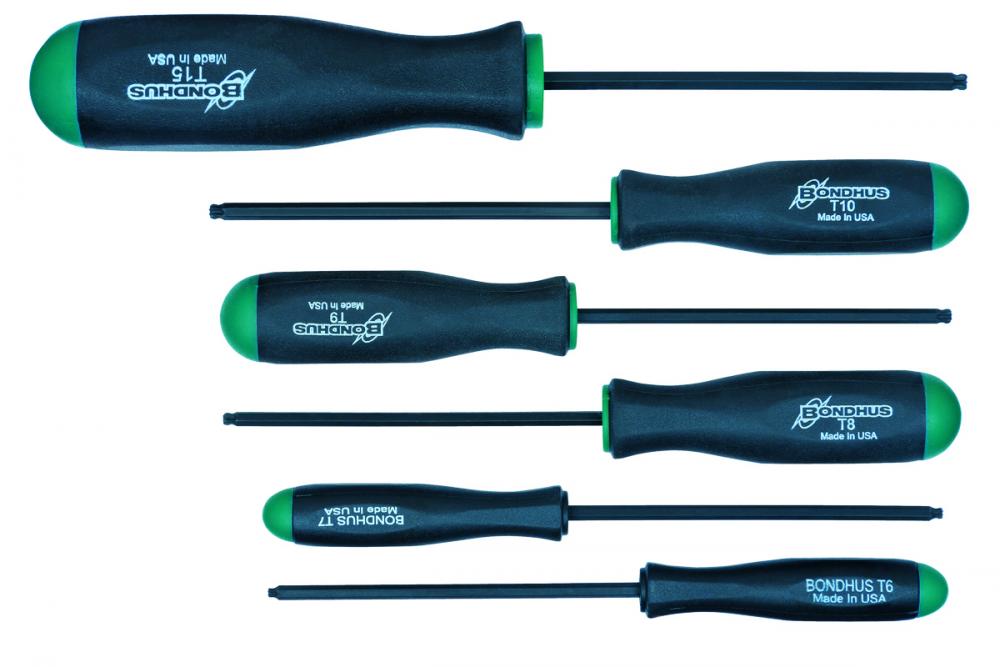 Set 6 BallStar Tip Screwdrivers T6-T15