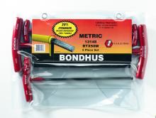 Bondhus 13148 - Set 5 Ball End Graduated Length T-Handles 4-10mm