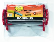 Bondhus 13348 - Set 6 Graduated Length Hex T-Handles 2-6mm