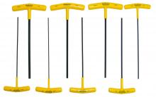 Bondhus 15332 - Set 8 Hex T-Handles 9" Length 3/32-1/4"