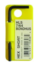 Bondhus 15808 - 9/64" Hex L-wrench - Short - Tagged & Barcoded