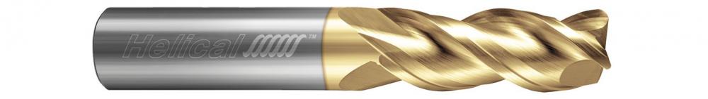 H40ALV-L-30500-R.060 End Mills for Aluminum - 3 Flute - Corner Radius - 40° Helix - Variable Pitch