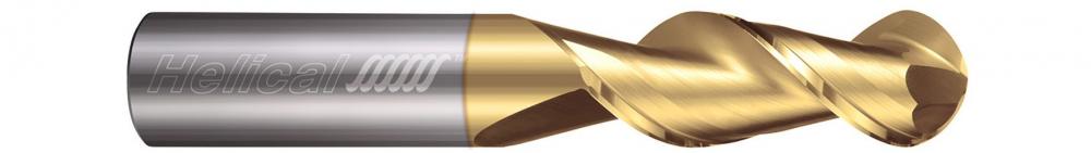 H45AL-R-21000-BN End Mills for Aluminum - 2 Flute - Ball - 45° Helix