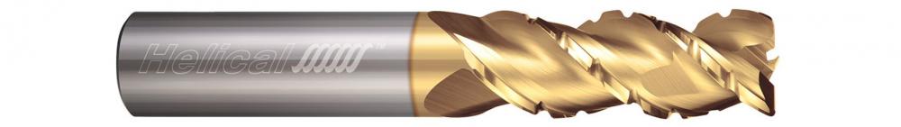 H45AL-C-R-30375-R.020 End Mills for Aluminum - 3 Flute - Corner Radius - 45° Helix - Chipbreaker Rou