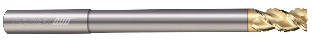 H45AL-C-RN-R-30312-R.020 End Mills for Aluminum - 3 Flute - Corner Radius - 45° Helix - Chipbreaker