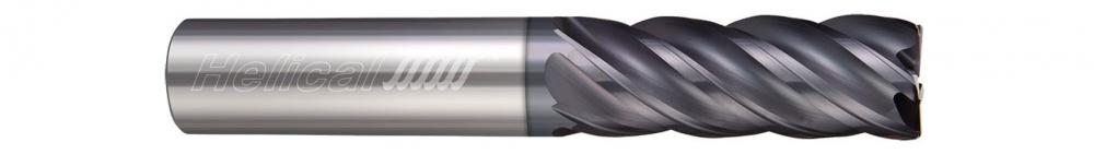 HEV-R-50187-R.010 End Mills for Steels - 5 Flute - Corner Radius - Variable Pitch