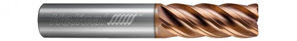 HEV-S-50500-R.010 End Mills for Stainless & High Temp - 5 Flute - Corner Radius - Variable Pitch