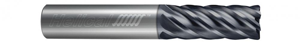 HEV-R-60375-R.020 End Mills for Steels - 6 Flute - Corner Radius - Variable Pitch