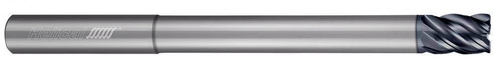 HEV-RN-R-50250-R.020 End Mills for Steels - 5 Flute - Corner Radius - Variable Pitch - Reduced Neck