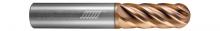 Helical Solutions 81929 - HEV-R-60375-BN End Mills for Stainless & High Temp - 6 Flute - Ball - Variable Pitch