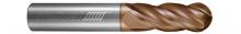 Helical Solutions 83295 - HSV-S-40500-BN End Mills for Stainless & High Temp - 4 Flute - Ball - Variable Pitch