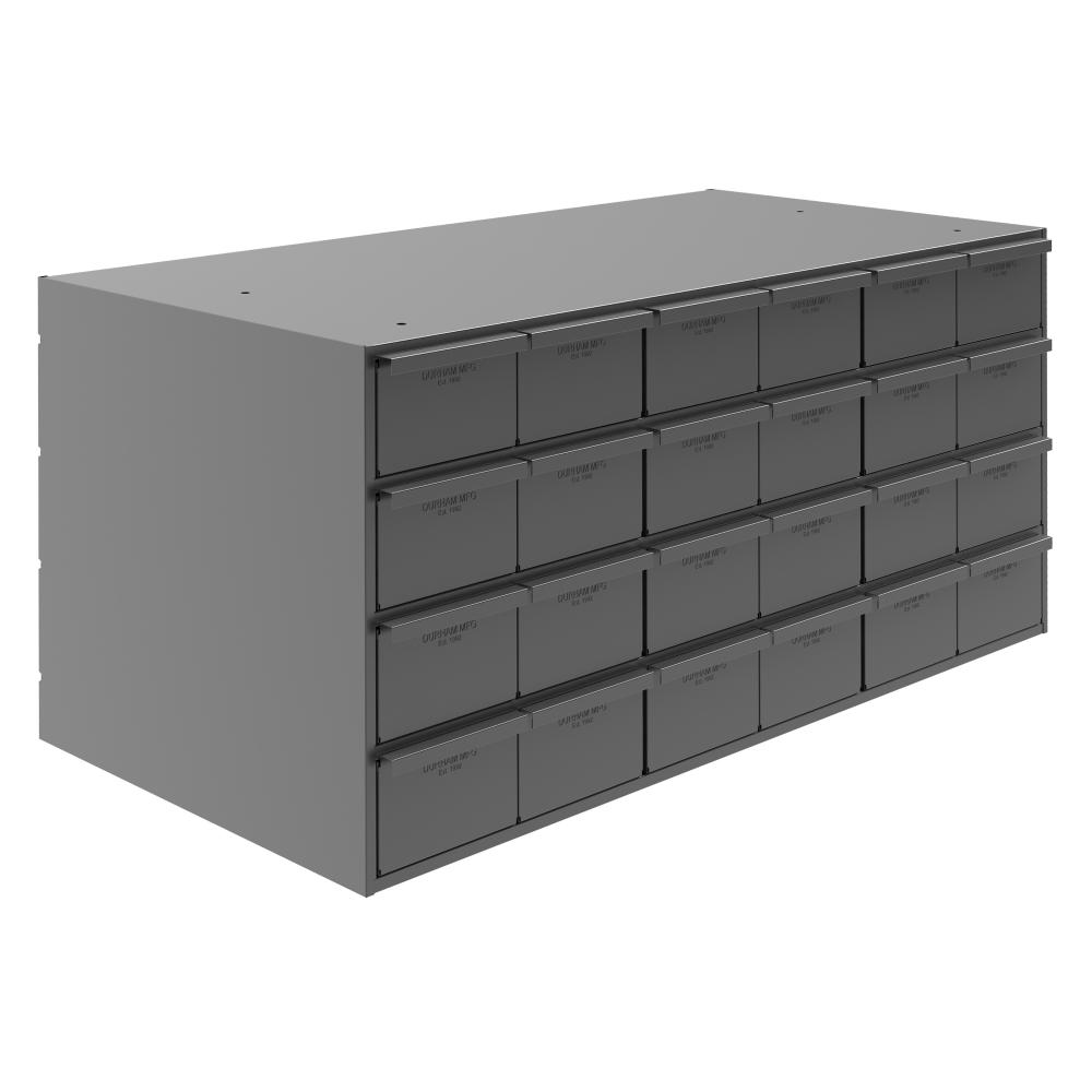 24 Drawers, 17-1/4&#34; Deep, Gray