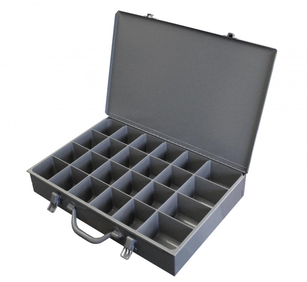 Large Steel Compartment Box, 24 Opening