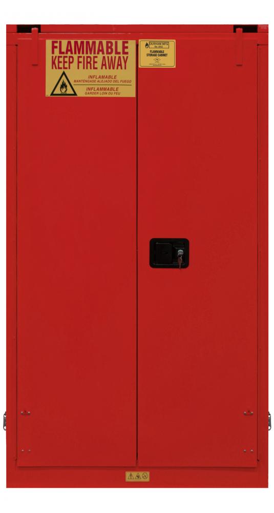 Flammable Storage, 60 Gallon, Self Close