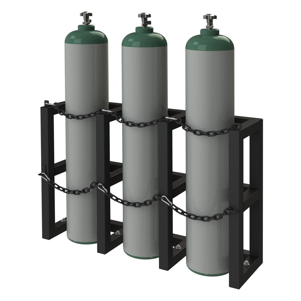 Gas Cylinder Rack For 3 Vert. Cylinders