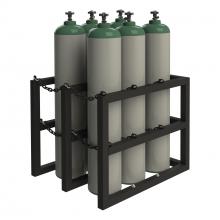 Durham Manufacturing GCRV-303630-08T - Gas Cylinder Rack For 6 Vert. Cylinders