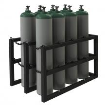 Durham Manufacturing GCRV-304830-08T - Gas Cylinder Rack For 8 Vert. Cylinders