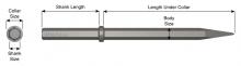 Ajax Tool 32200 - 32200 1-1/8X6 HS 18""UC MOIL POINT PAVING BREAKER TOOL