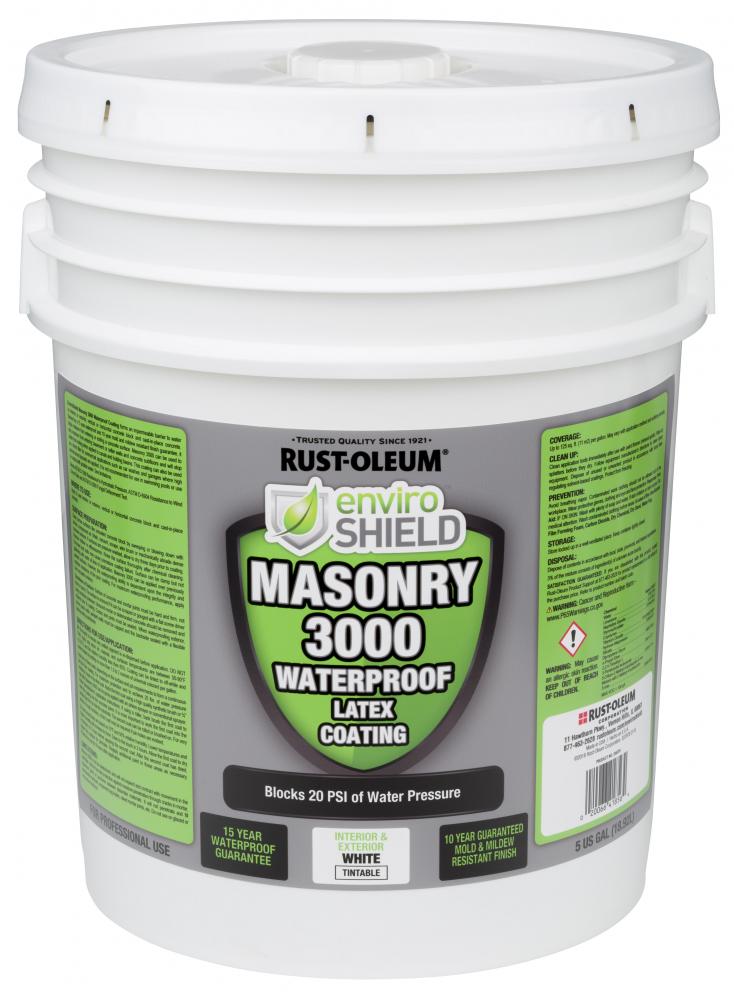 Rust-Oleum EnviroShield Masonry 3000 Waterproofer - White, 5 Gallon