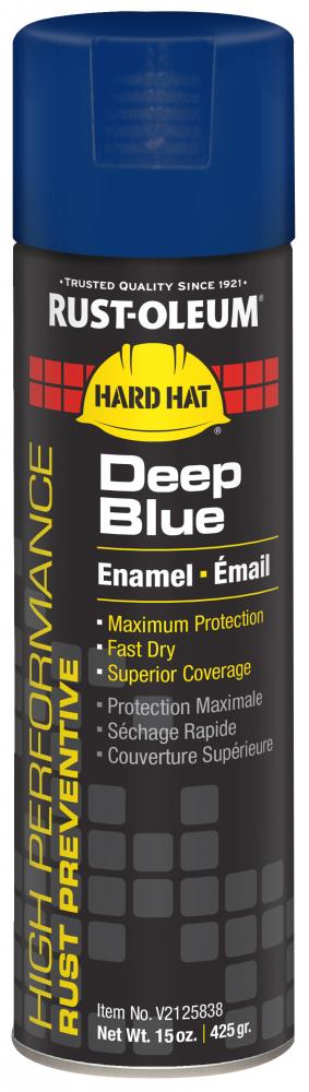 Rust-Oleum High Performance V2100 System Rust Preventive Enamel Spray Paint Gloss Deep Blue 15 oz