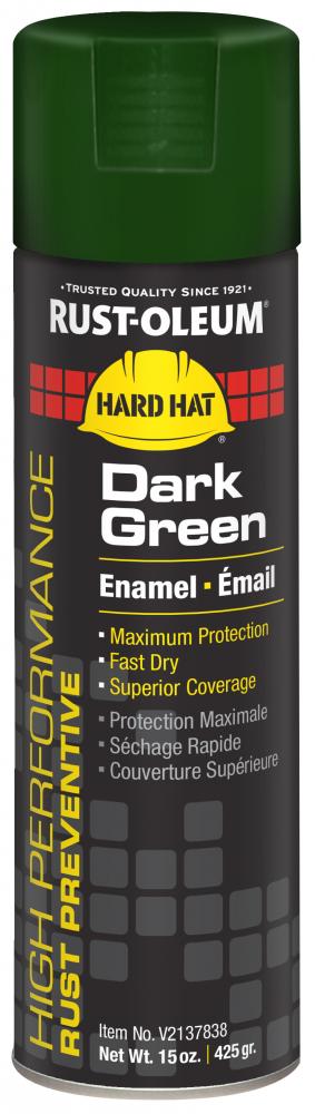 Rust-Oleum High Performance V2100 System Rust Preventive Enamel Spray Paint Gloss Dark Green 15 oz