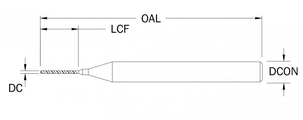 Micro Drill 1/8 Shank Metric